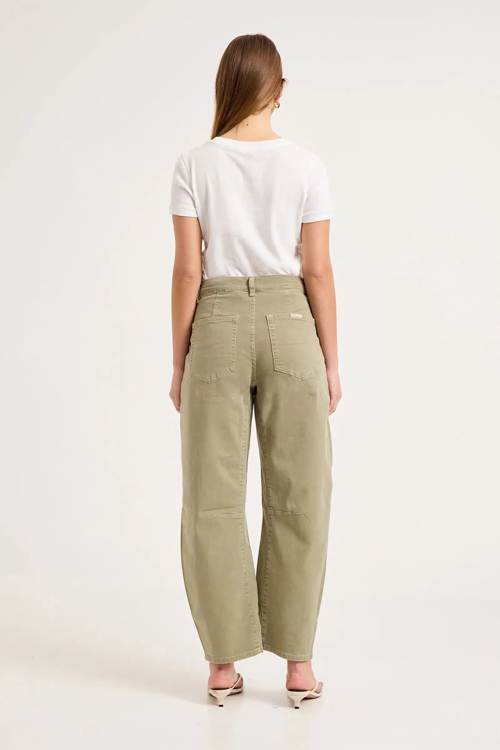 ROLLA'S // Gigi Barrel Trade Jean // DRILL SUMMER OLIVE // Size 30