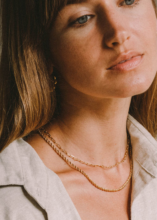 LUNA + ROSE // Rhode Island Twisted Rope Chain // 18 kt Gold