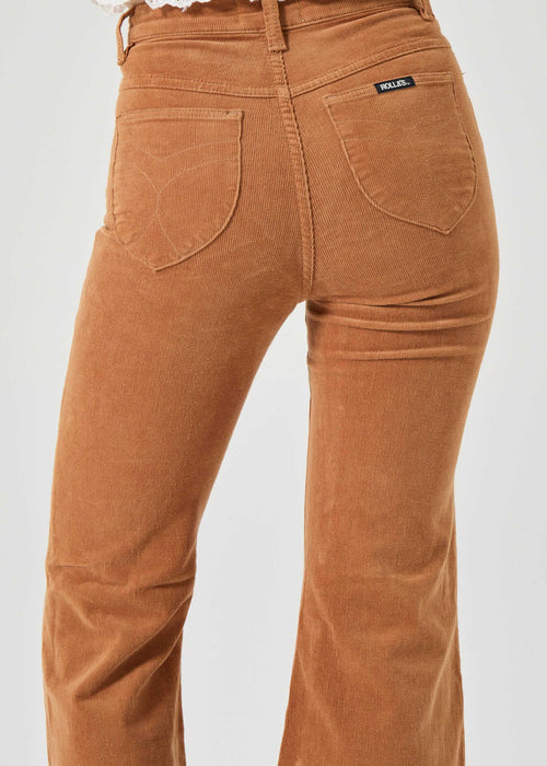 Rolla's Eastcoast // High Rise Flare // Caramel Cord // Size 26 (AUS/NZ 8)