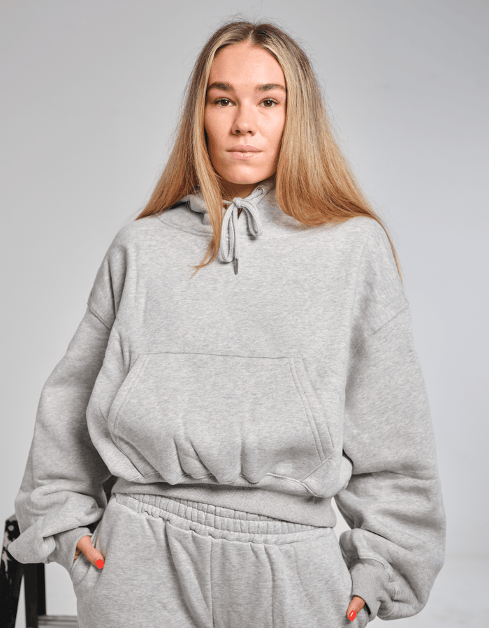 ARBY + OPAL // Lounge Hoodie // Grey Marle // Small (8)