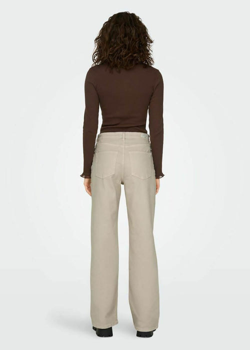 ONLY // ONLJUICY Wide Leg Jeans // Ecru // US 27/NZ 8
