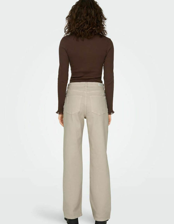 ONLY // ONLJUICY Wide Leg Jeans // Ecru // US 27/NZ 8