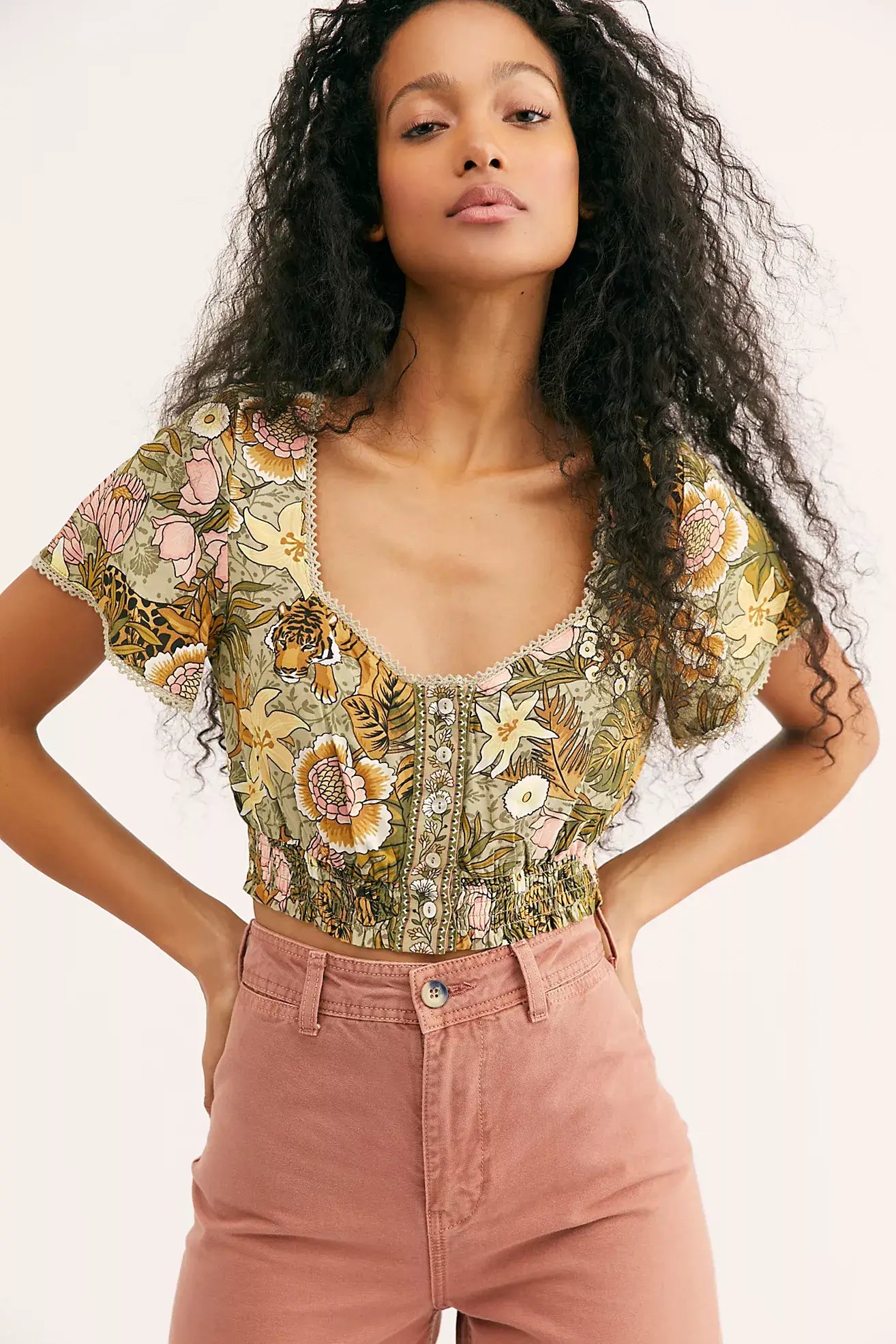 SPELL & THE GYPSY COLLECTIVE // Jungle Crop // Khaki // XXS