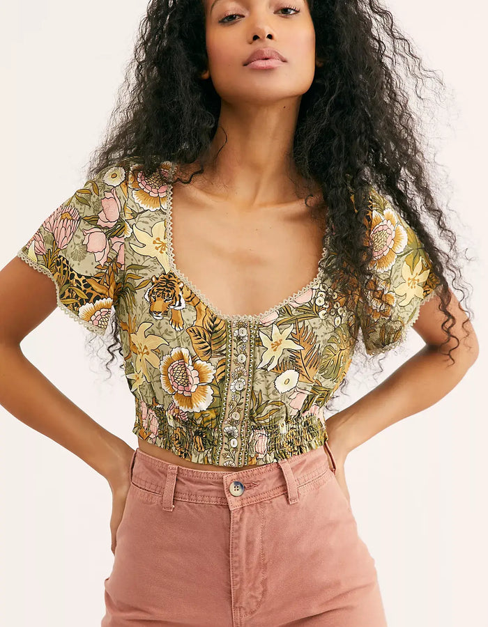SPELL & THE GYPSY COLLECTIVE // Jungle Crop // Khaki // XXS