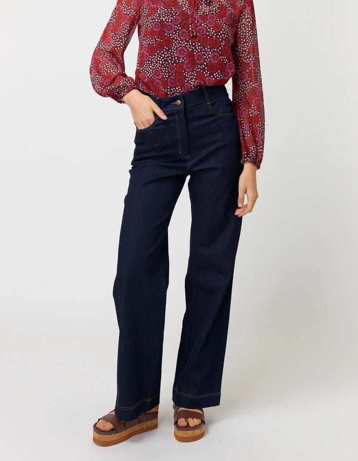 SYLVESTER // DENIM TROUSER / Dark Indigo // SIZE 8