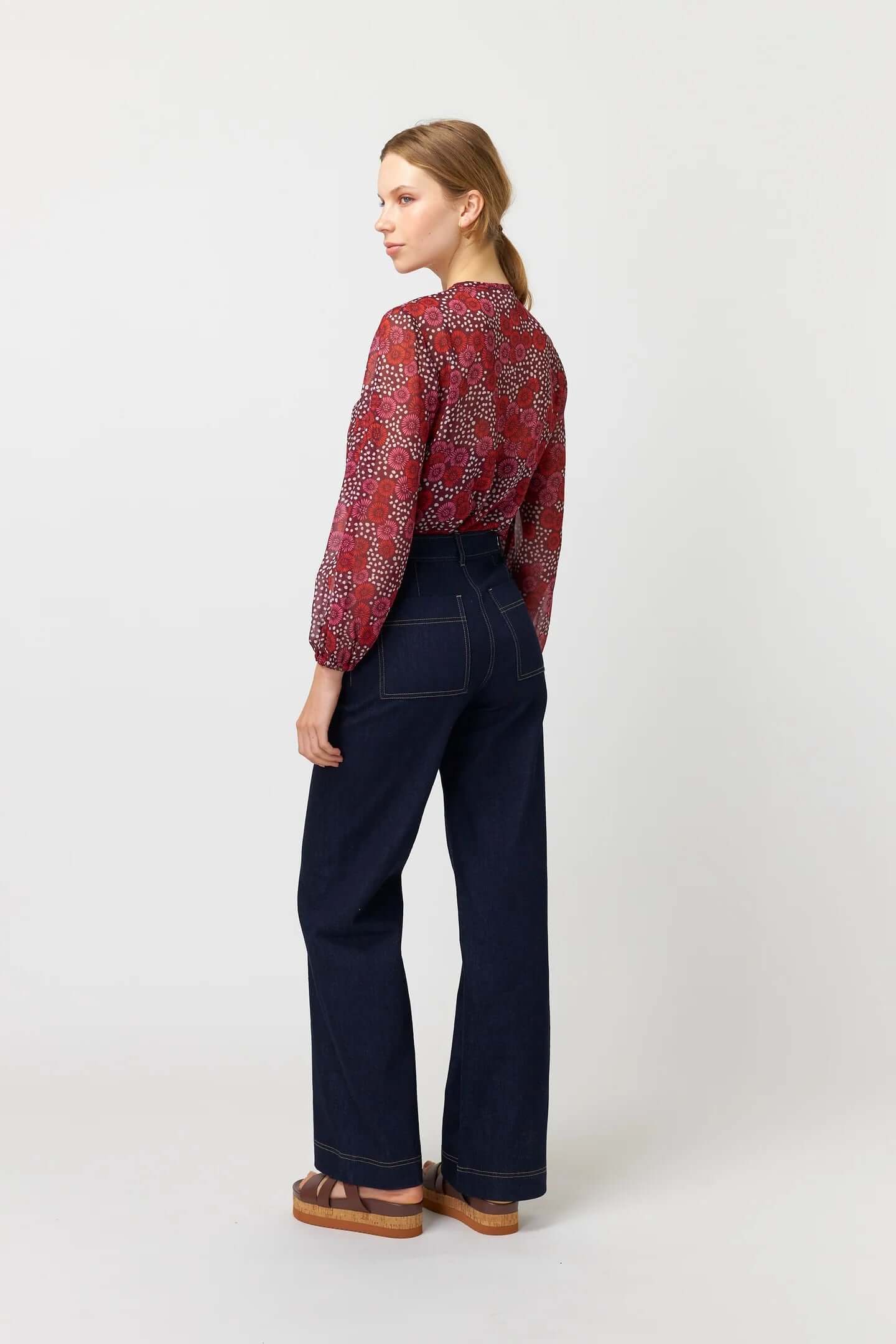 SYLVESTER // DENIM TROUSER / Dark Indigo // SIZE 8