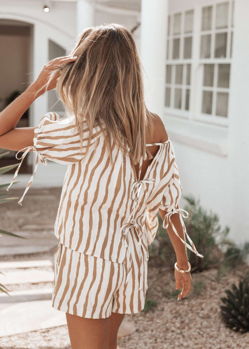 PETAL + PUP // Maggie Tie-Back Blouse // Medium