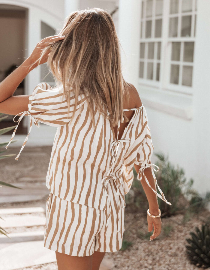 PETAL + PUP // Maggie Tie-Back Blouse // Medium