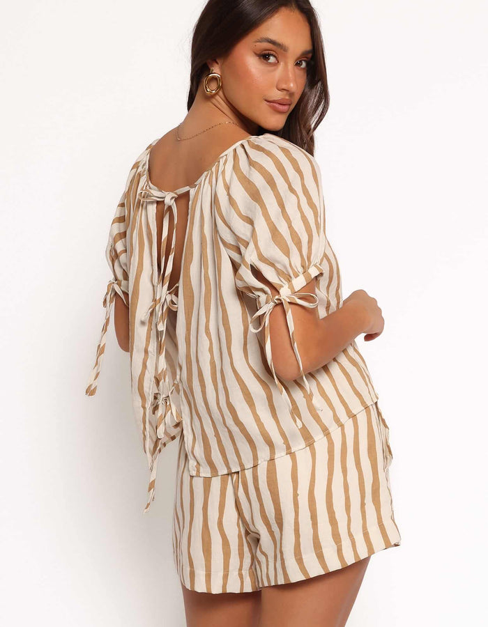 PETAL + PUP // Maggie Tie-Back Blouse // Medium