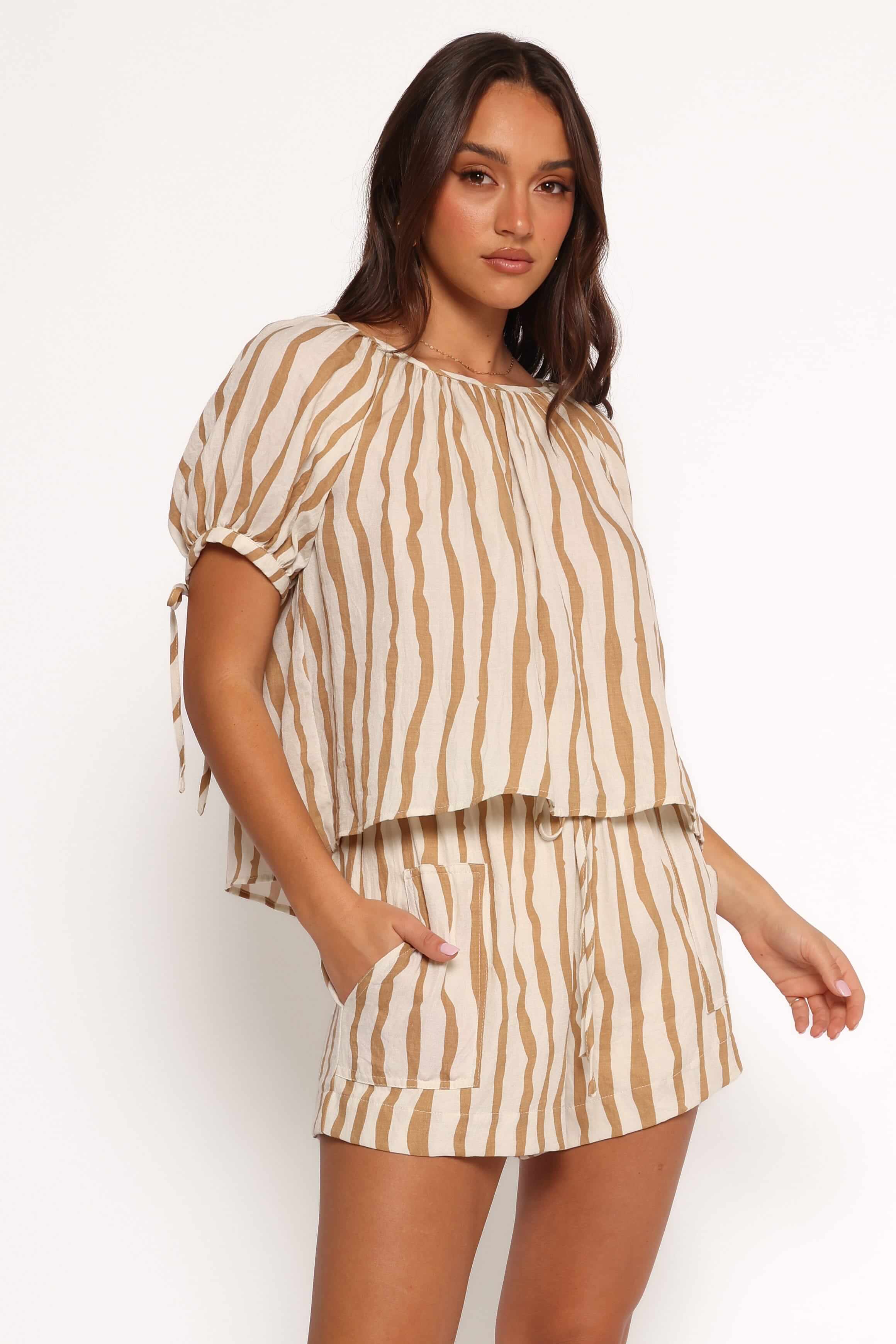 PETAL + PUP // Maggie Tie-Back Blouse // Medium