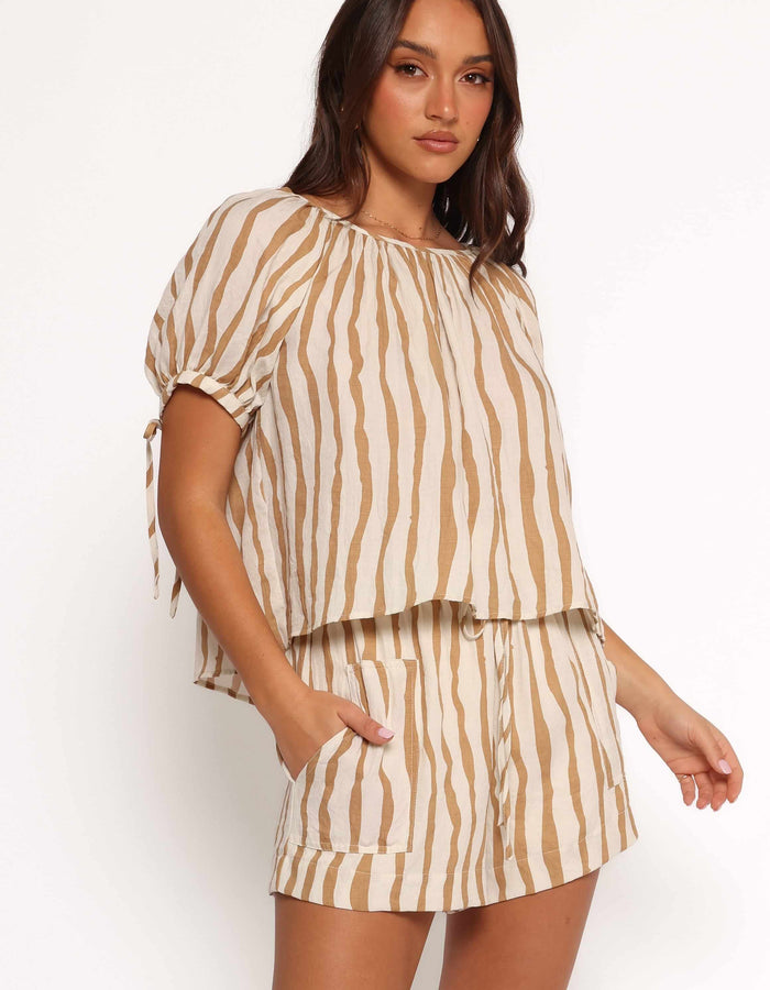 PETAL + PUP // Maggie Tie-Back Blouse // Medium