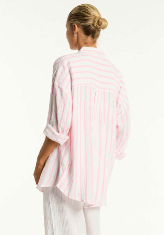 SEA LEVEL // Amalfi Beach Shirt // Pink // S/M