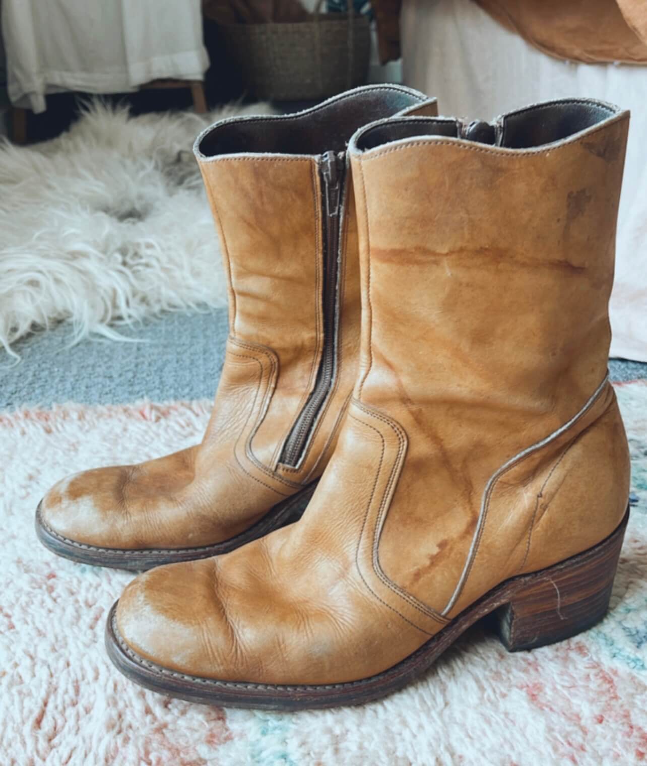 Tan Leather Boots