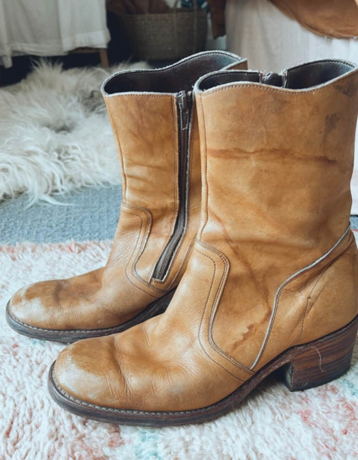 Tan Leather Boots