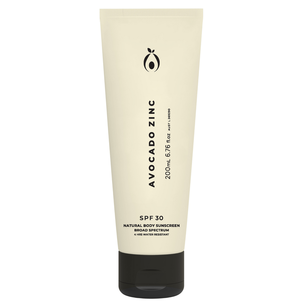 Avocado Zinc SPF 30 Natural Body Sunscreen // 200 mL