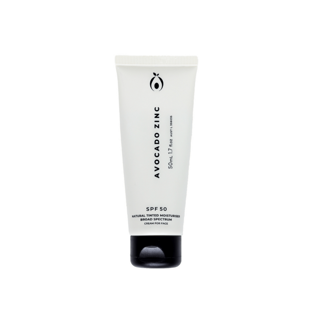 Avocado Zinc SPF 50 Natural Tinted Moisturiser - Medium/Dark // 50 mL