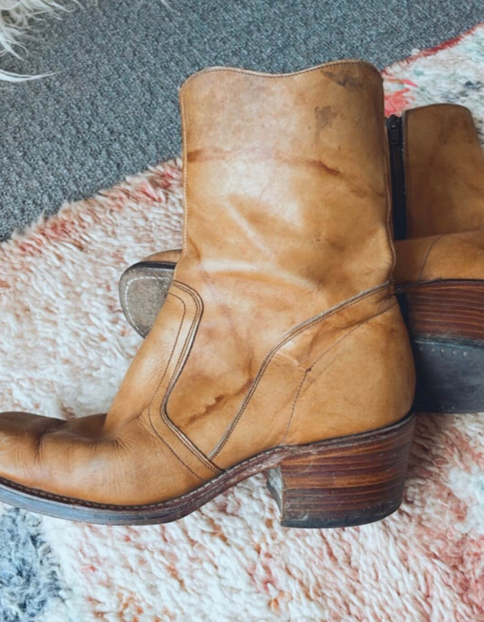 Tan Leather Boots