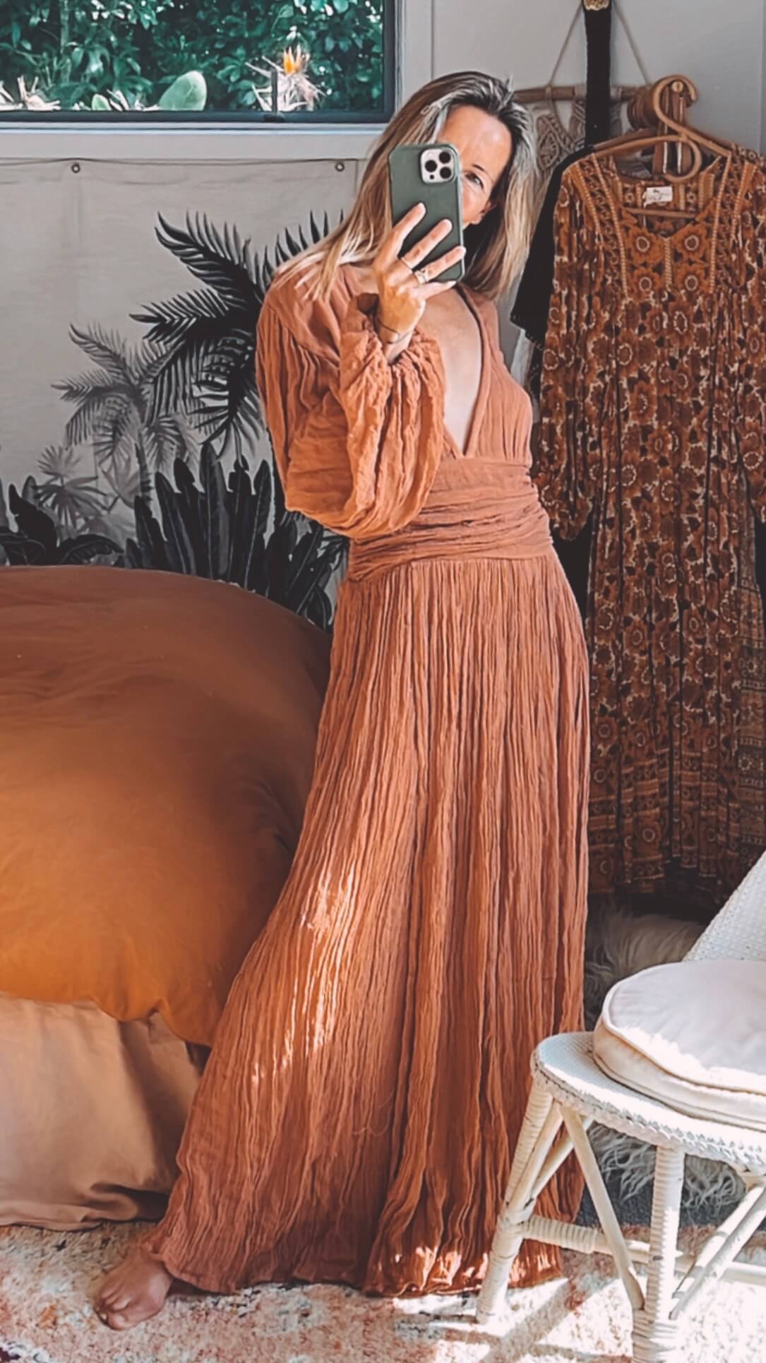 JEN'S PIRATE BOOTY Lapis Maxi Dress- Rust