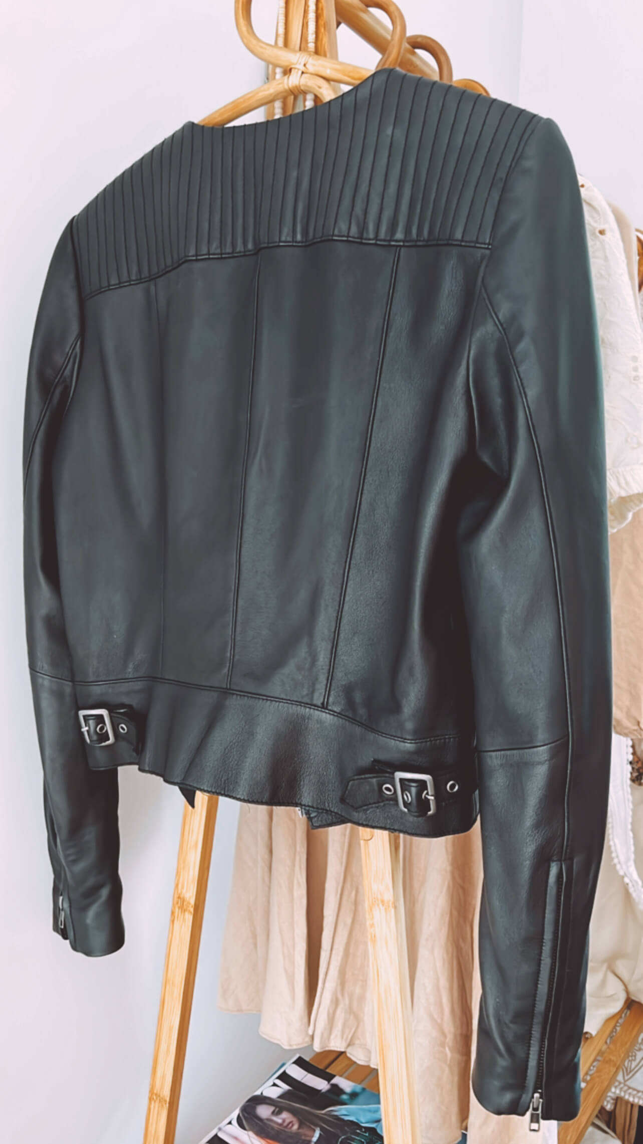 Rebecca Vallance Leather Jacket // Size 8