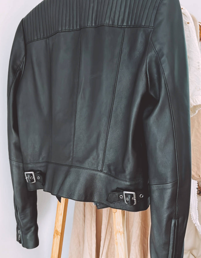 Rebecca Vallance Leather Jacket // Size 8