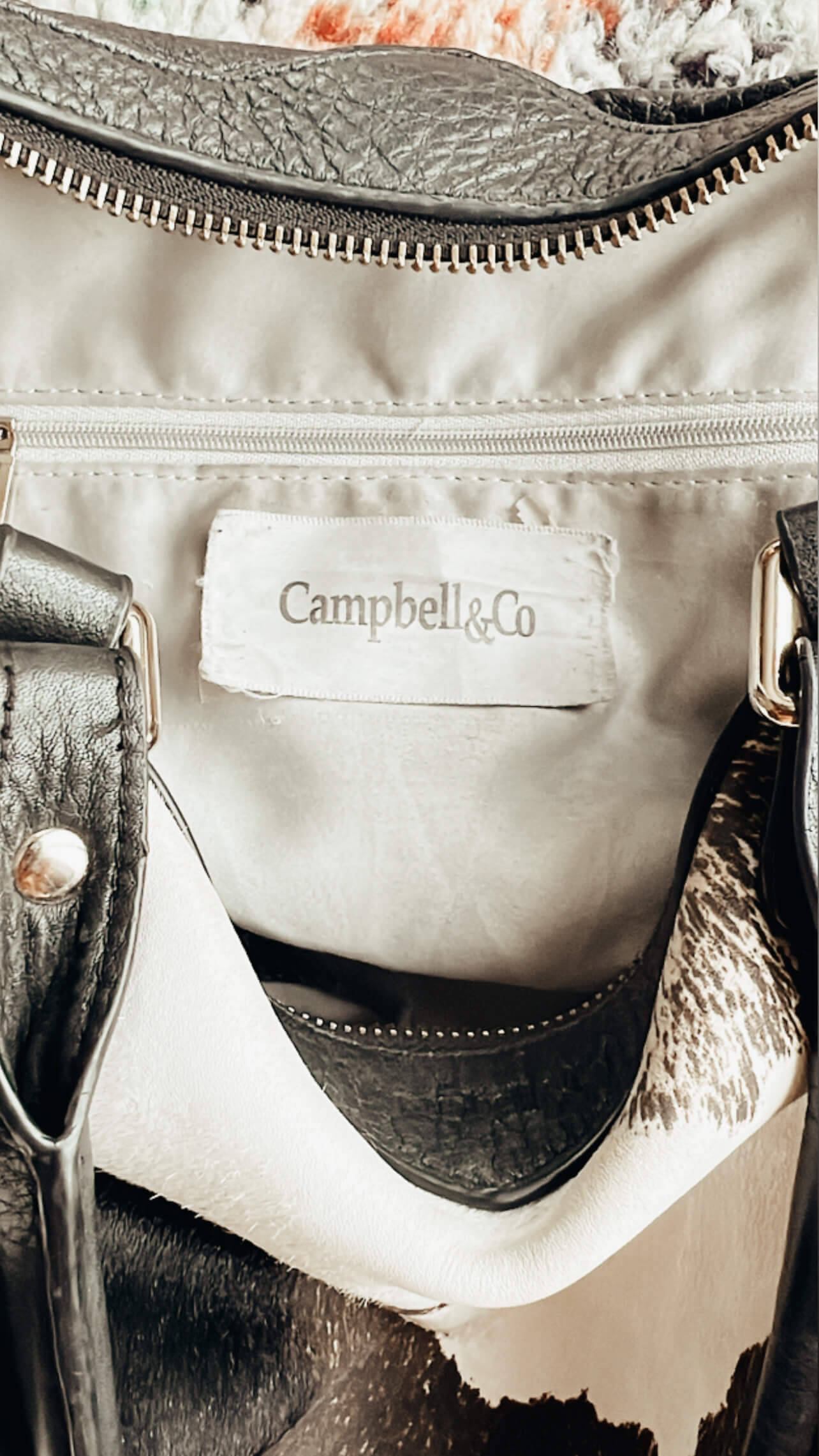 Cowskin Leather Bag by Campbell & Co.