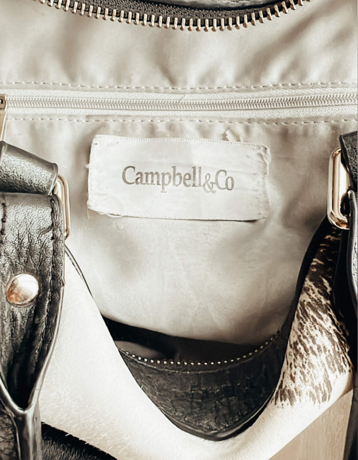 Cowskin Leather Bag by Campbell & Co.