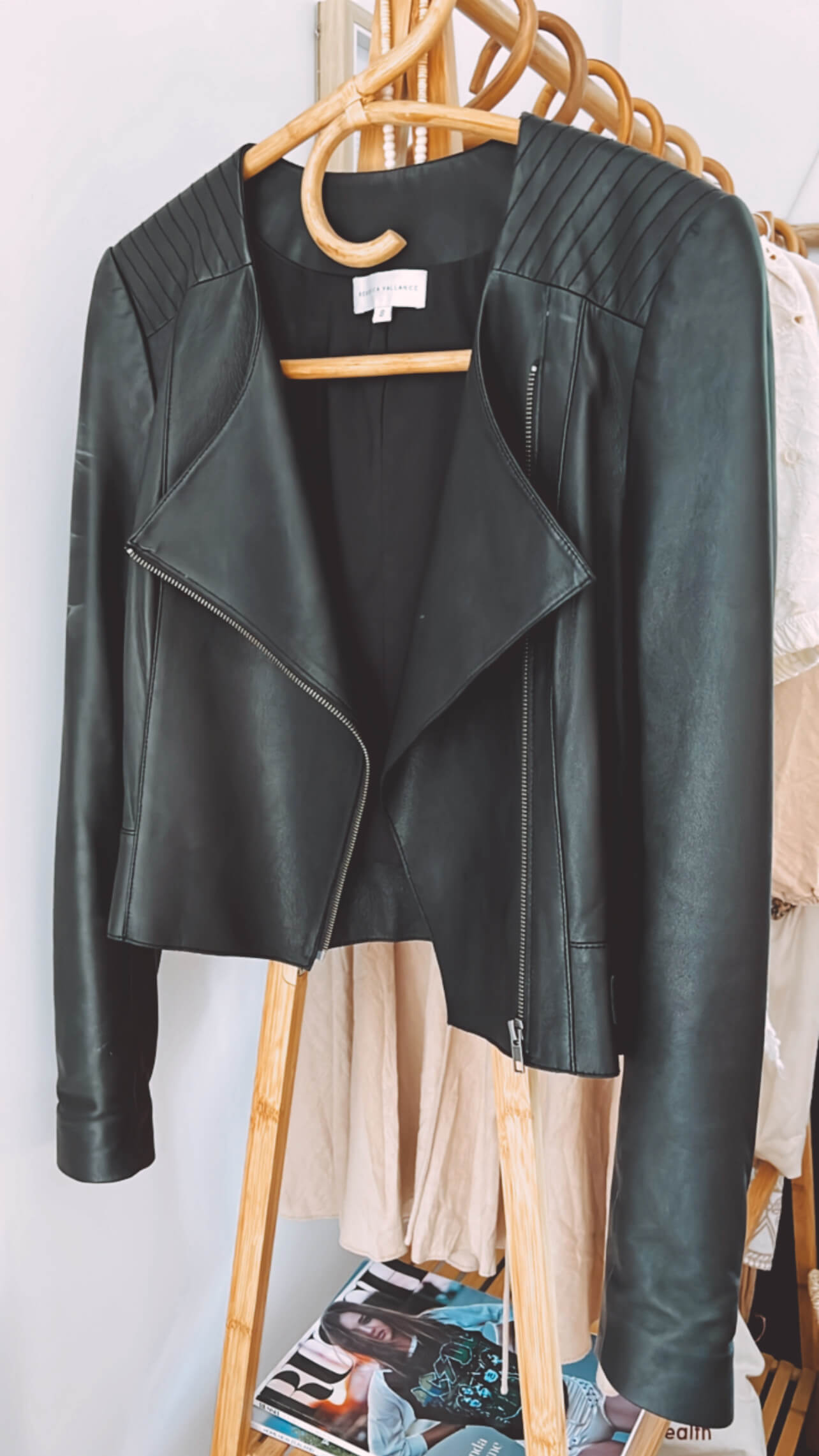 Rebecca Vallance Leather Jacket // Size 8