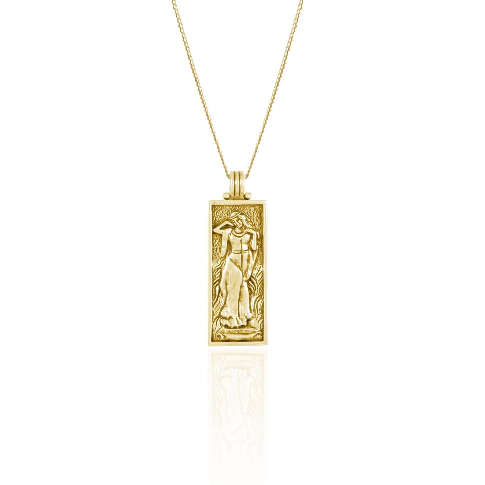 Freyja Goddess Of Love Pendant Necklace  // Gold