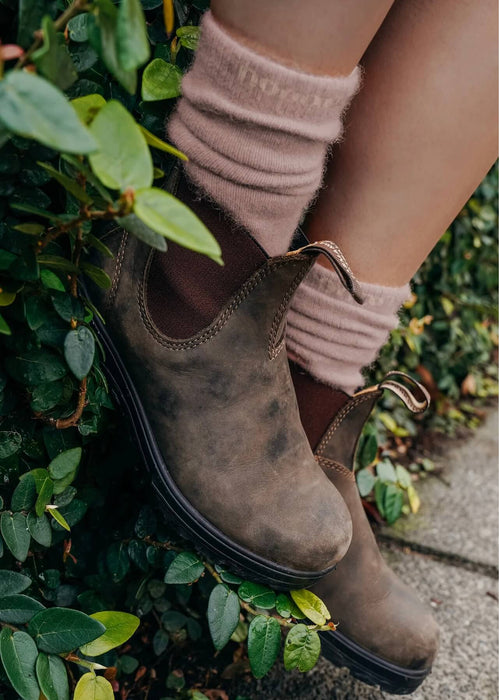 Possum Merino Huka Socks - Rose Dust