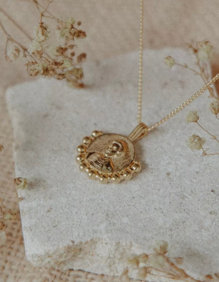 Kate Sheppard 'Independence' Pendant Necklace // Gold