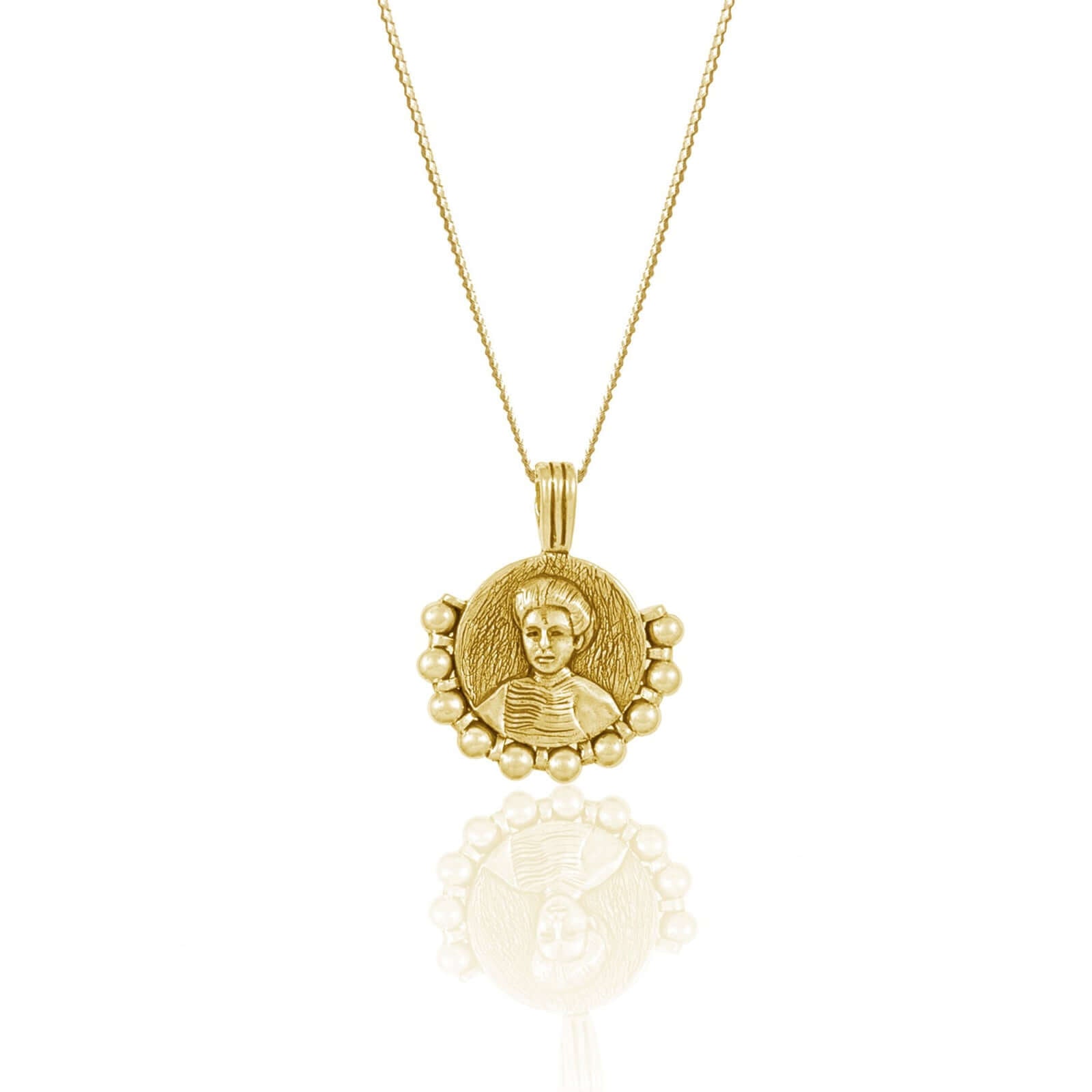 Kate Sheppard 'Independence' Pendant Necklace // Gold