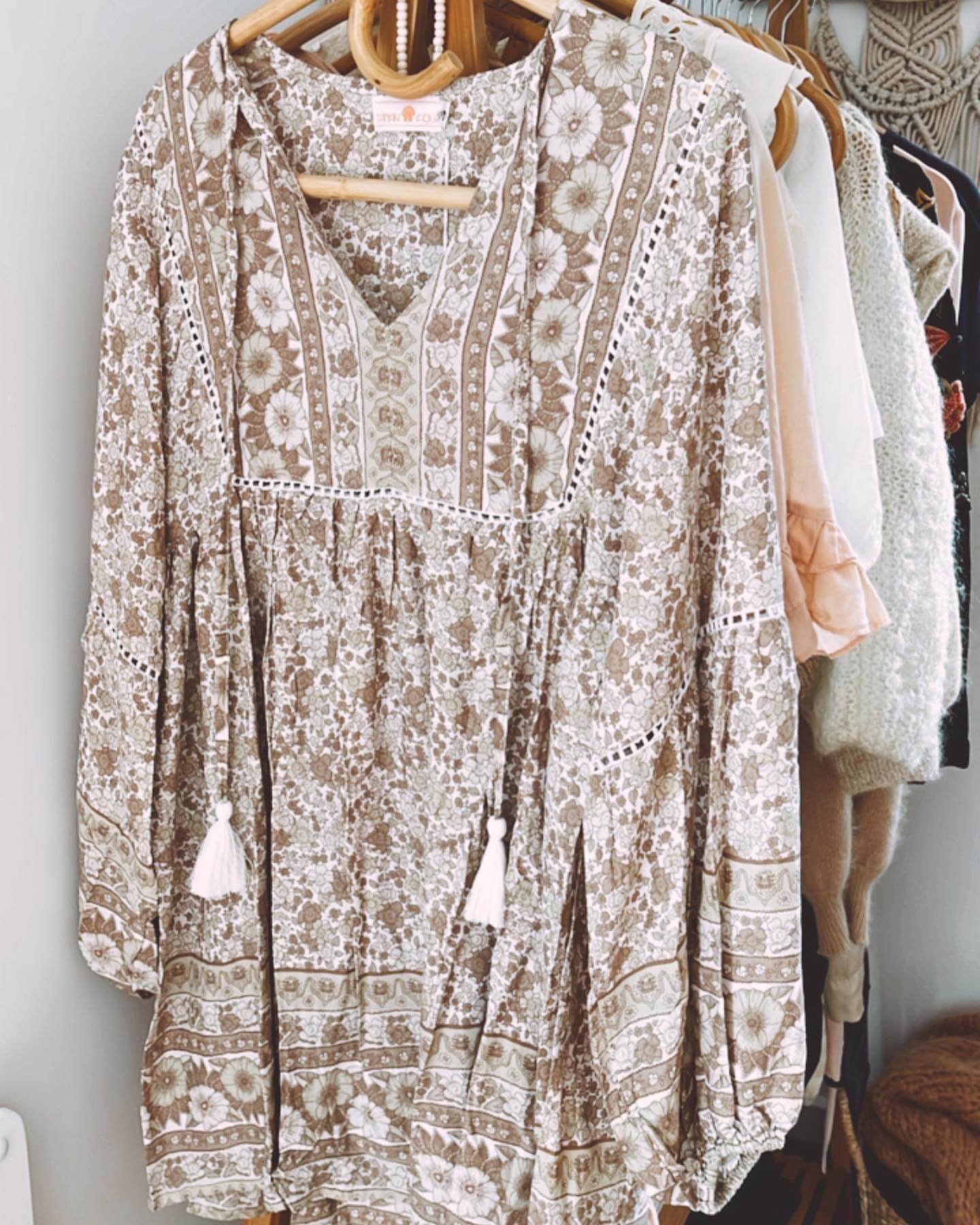 Lake Boho Dress - Sparrow Grey