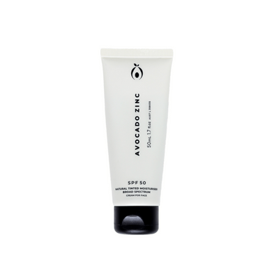 Avocado Zinc SPF 50 Natural Tinted Moisturiser - Light/Medium // 50 mL